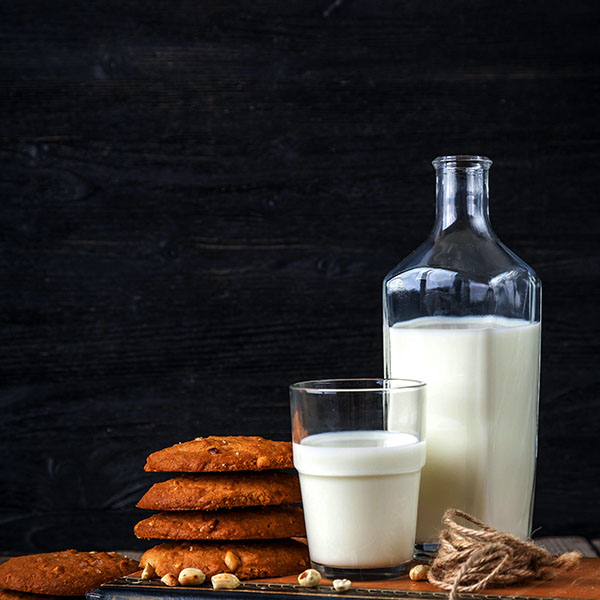 Bottles of fresh milk