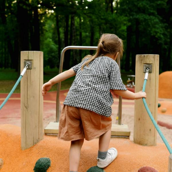 Children playing in the play park